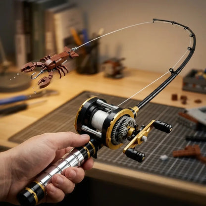 Block Star- Building Block Fishing Rod