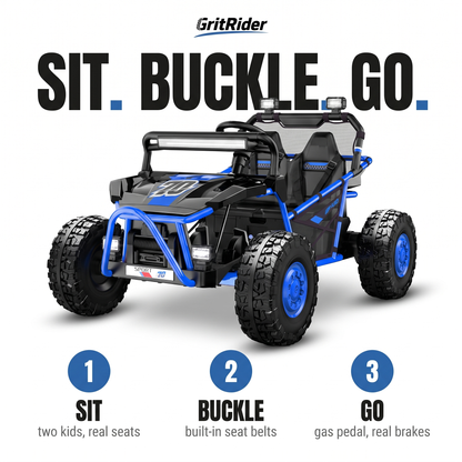 GritRider™ 36V 2-Seater Ride-On UTV